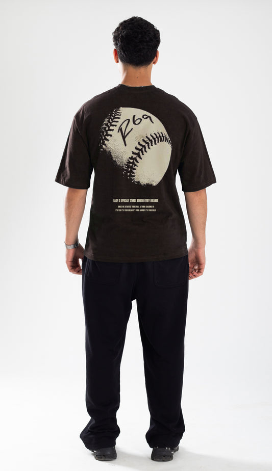 BROWN BASEBALL DREAM TEE