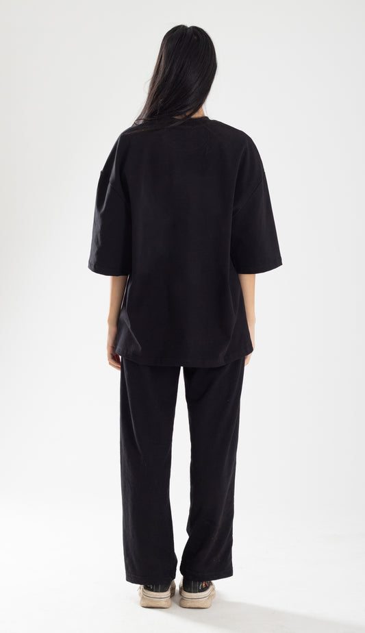 Dark Black Combed Cotton